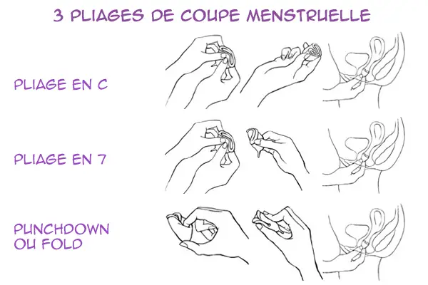pliage coupe menstruelle