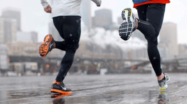 courir sous la pluie