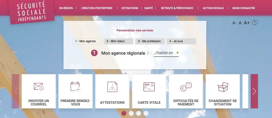 site secu-independants.fr