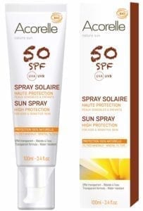 spray solaire acorelle